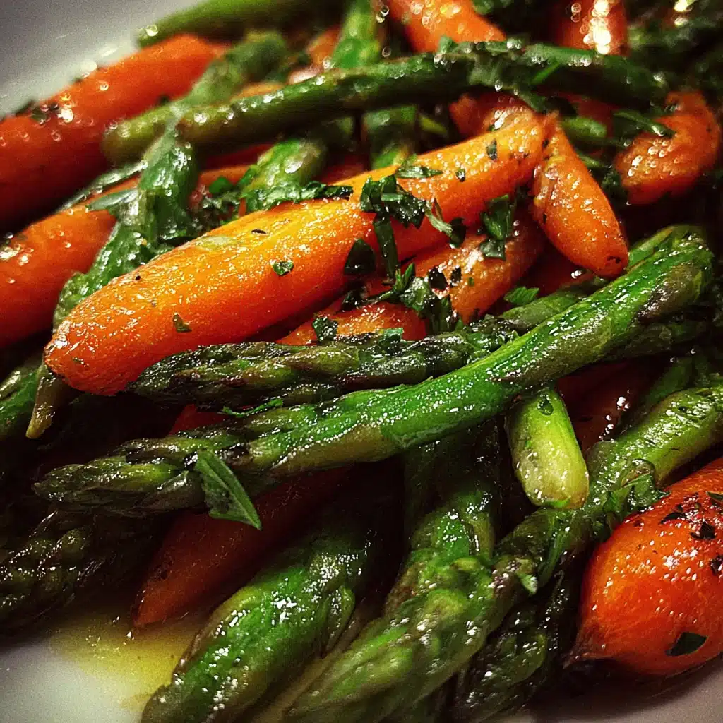 Asparagus salads and roasted carrot dishes
