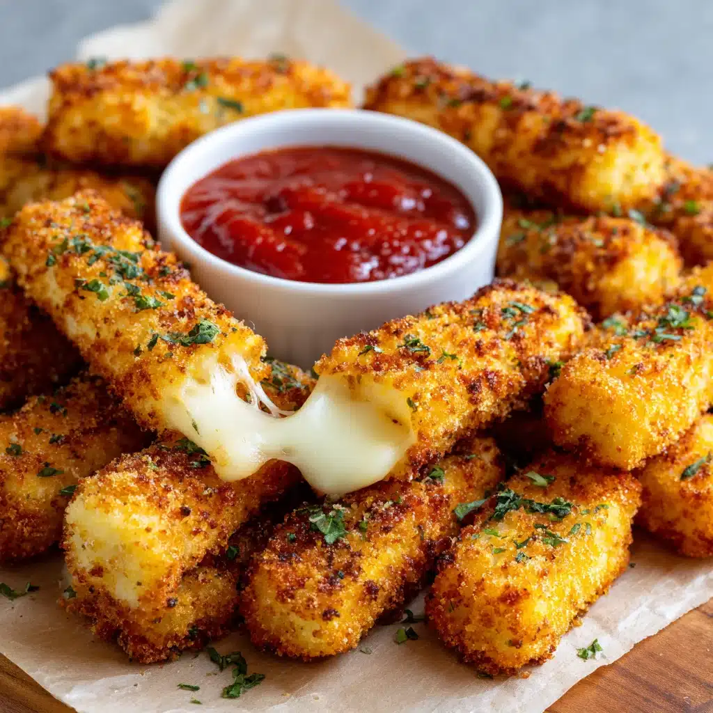 Crispy Baked Mozzarella Sticks
