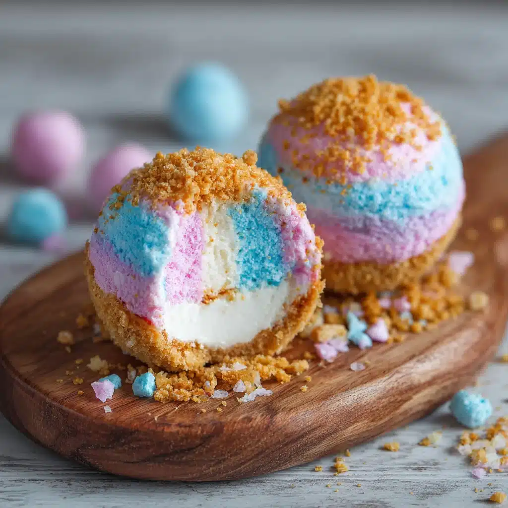 Crispy Cotton Candy - Cheesecake Bombs