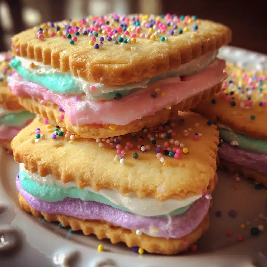 Pastel Sugar Cookie Sandwiches